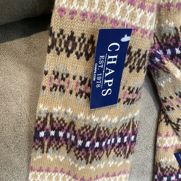 Chaps lambs wool blend scarf New w/tag - Picture 2 of 5
